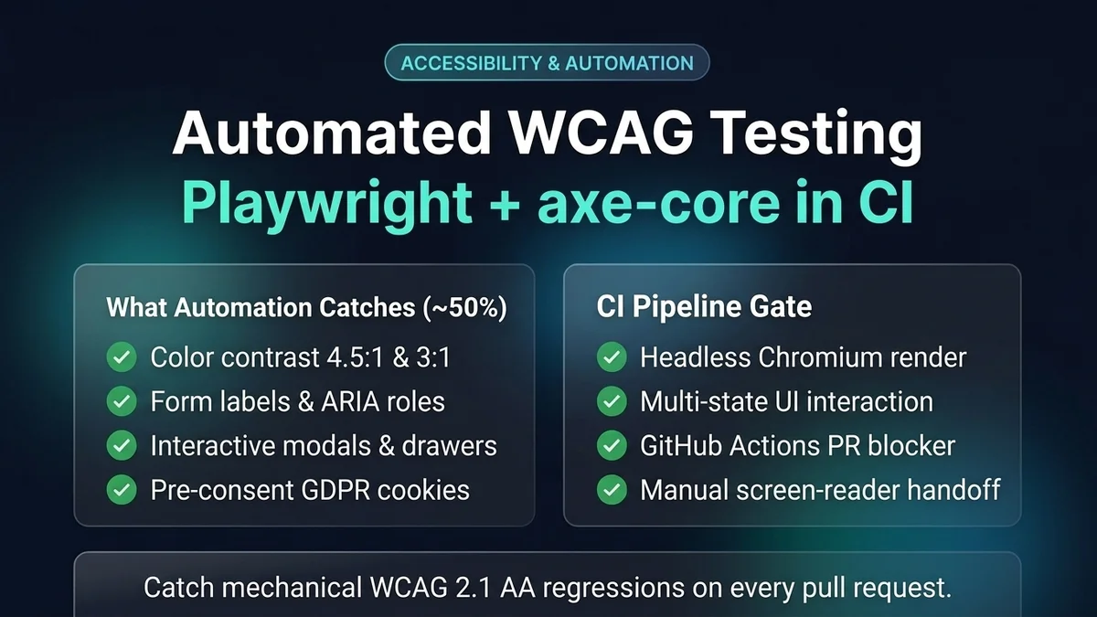 Automated Web Accessibility Testing with axe-core and Playwright