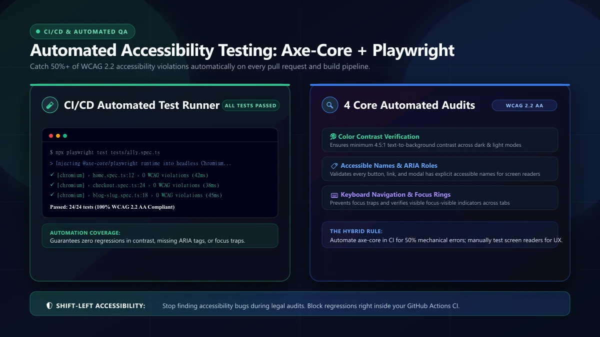 Cover image for Automated Web Accessibility Testing with axe-core and Playwright
