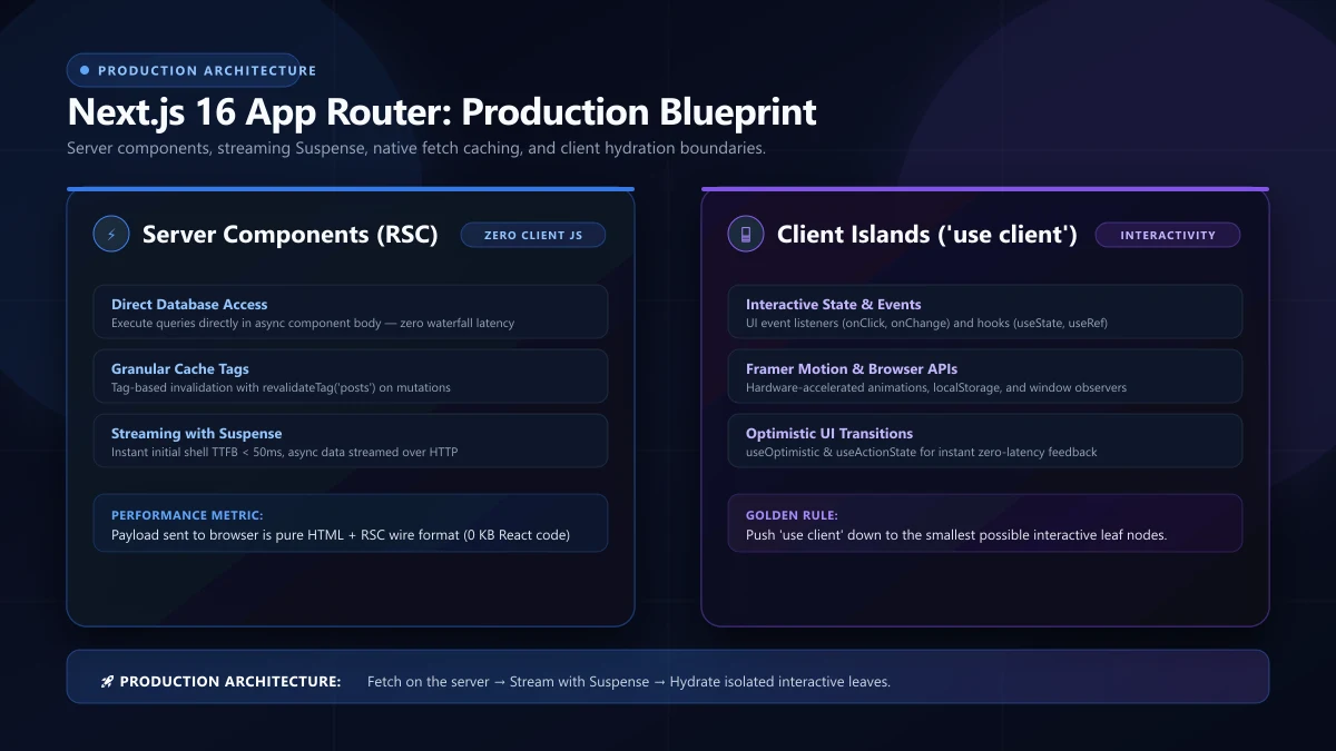 Cover image for Next.js 16 App Router: A Production Guide for Real Projects