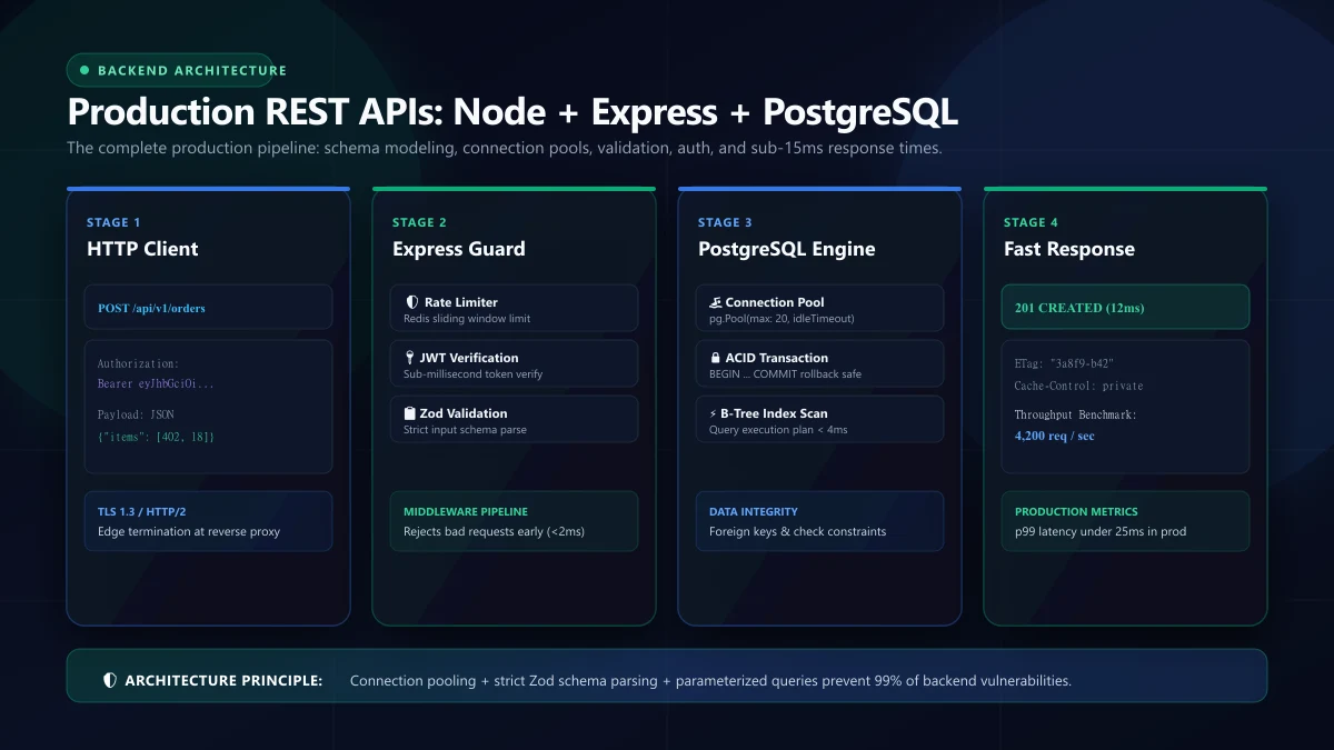 Cover image for Building a Production REST API with Node.js, Express, and PostgreSQL